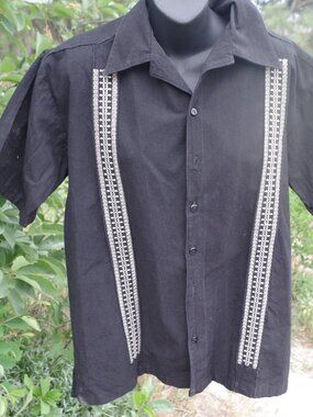 Men's Black Somi Casual Button Down Shirt